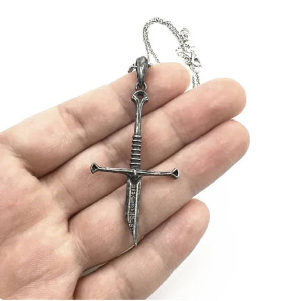 Viking Broken Sword-Pendant Necklace | Stainless Steel | Gift for Him | Delivered in Gift Box ready to give