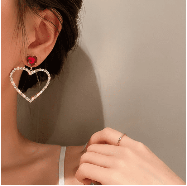 Hollow Heart Earrings